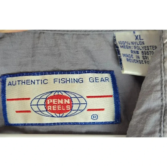 Vintage Penn Reels Bundle Authentic fishing gear button down shirts XL. - Picture 13 of 16